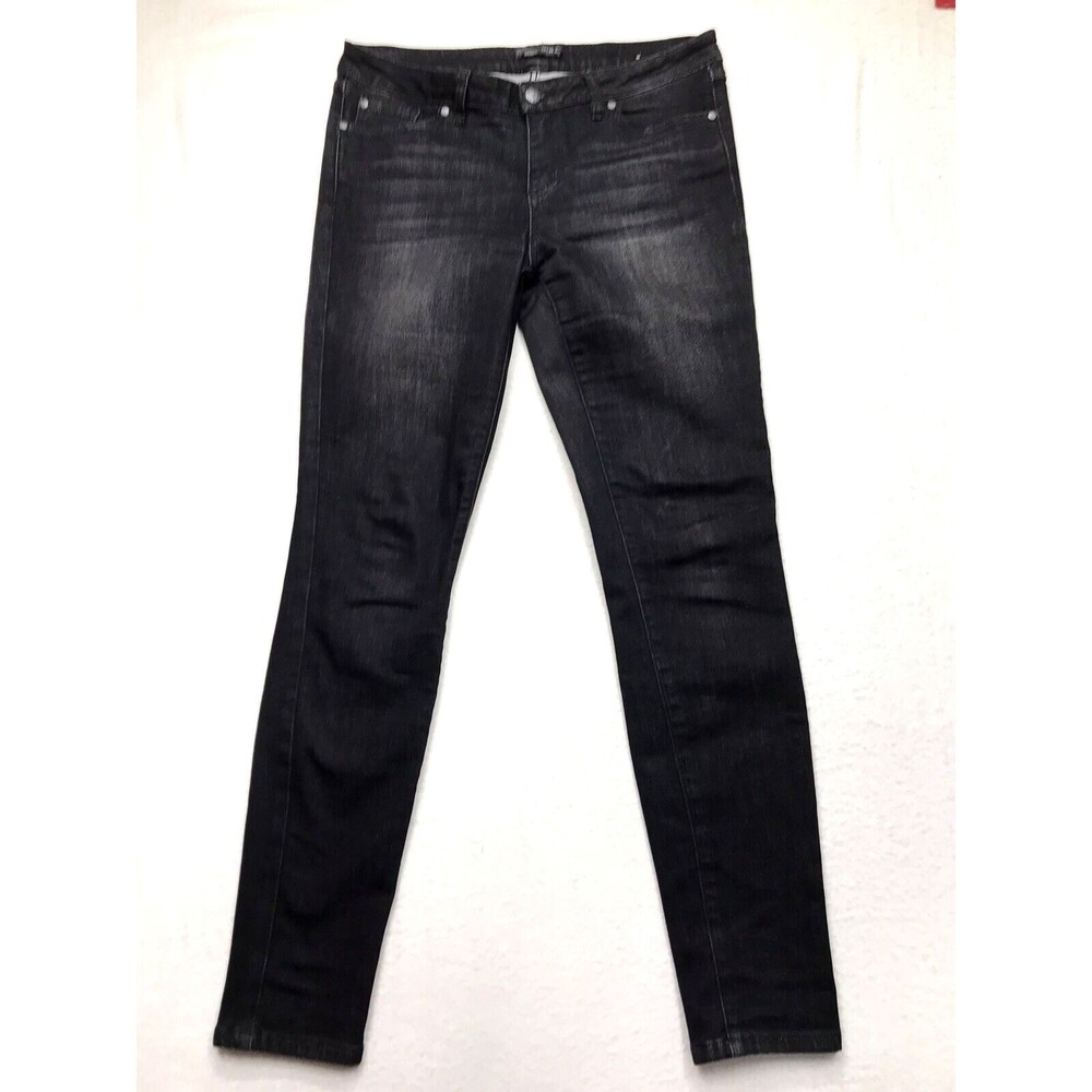 PRANA London Black Jean Women 10-30 (32x30) Skinny Stretch Organic Slim Chic